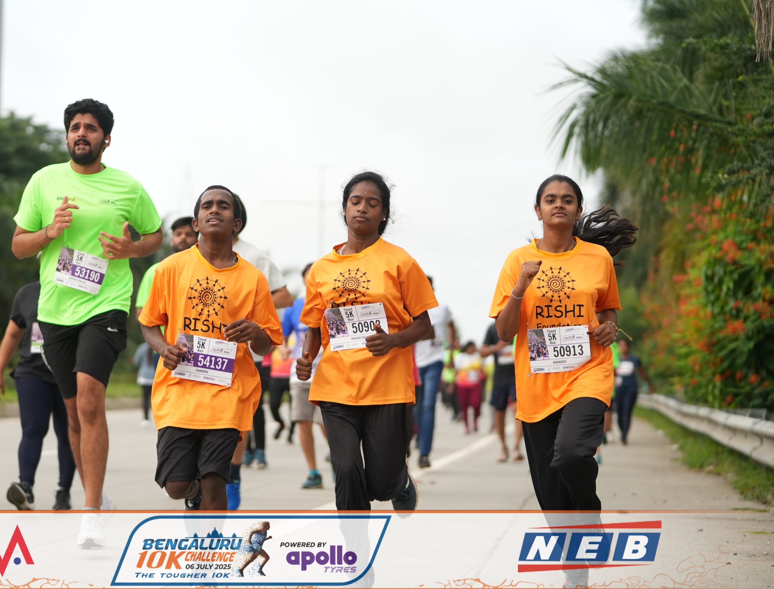 Bangalore 10K Challenge, July 06 2025: Thirty-five children participated, with Meghana emerging as the first finisher in the 5K girls category.
