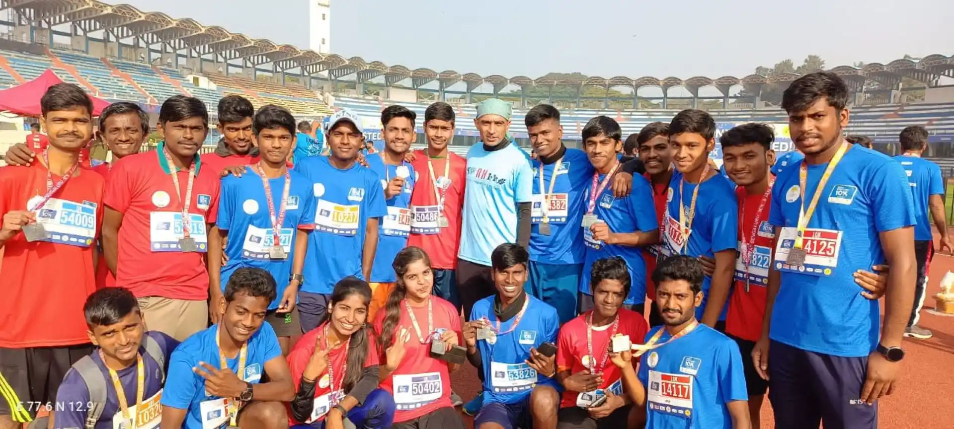 Great Bangalore 10K, 10 January 2023: The excitement was high as 20 participants took part in the Great Bangalore 10K Run at Sri Kanteerava Stadium. Four of them completed their first 10K, achieving their best timings.